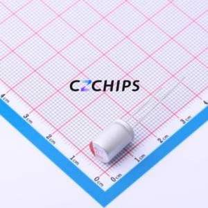 Condensador Sólido H2470M063D120RL, Componente de Orificio Pasante (THT), D6.3xL12mm 47uF 20% 63V 950mA100kHz - Product Image 1