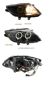 Fari Anteriori MJ per BMW Serie <span class=keywords><strong>Z4</strong></span> <span class=keywords><strong>E85</strong></span> 2003-2009, Parti Auto <span class=keywords><strong>E85</strong></span>, Aggiornamento Luci Anteriori, Fari LED DRL, Proiettori, Lampada Frontale - Product Image 3