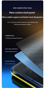 Çok Satan Yeni Changchangshun YL-021 Dizüstü Bilgisayar Soğutucu Altı Fanlı Hava Soğutmalı Soğutma Pedi 17.3'' Dizüstü Bilgisayar Oyun Tabanı USB ABS Plastik - Product Image 2