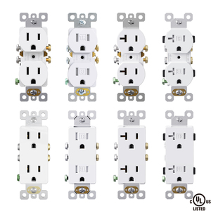 ELEGRP Prese e Interruttori Elettrici a Muro Standard Americano Universale, Prese Duplex Bianche all'Ingrosso - Product Image 2