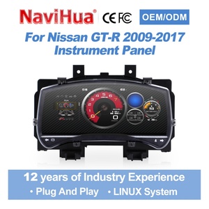 NaviHua New Design 12 Inch <b>Car</b> <b>Digital</b> Cluster LCD Dashboard Auto <b>Speedometer</b> Linux System Instrument <b>for</b> Nissan GTR 2009-2017 - Product Image 1