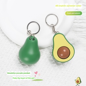 Jincan <span class=keywords><strong>Mini</strong></span> masseur magnifique rouleau d'avocat pour soulager le stress amusant fruits porte-clés pendentif sac jouet personnalisé jouets à presser - Product Image 3