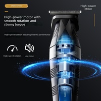Tondeuse à cheveux électrique Sportsman avec écran numérique, batterie rechargeable, lames en acier inoxydable pour usage domestique, homme, barbier