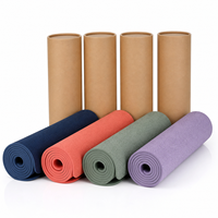 Tapis de yoga TPE couleur unie Yugaland Champion Pro, anti-déchirure, antidérapant, pour entraînement professionnel en salle de sport, vente en gros usine