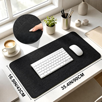 Alas Meja Felt Besar Desain Minimalis Laris untuk Keyboard dan Mouse, Pelindung Meja Komputer
