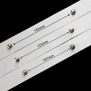 Nastro per tende a Onda S da 30 mm, con sistema di avvolgimento a onda ad alta resistenza per binari manuali ed elettrici, per un'efficiente creazione di tende - Product Image 1