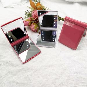 Espejo de Maquillaje Rosa y Blanco con Luz LED, Marca Privada, Espejos de Maquillaje Portátiles Mini con Luz - Product Image 6