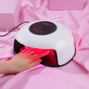 Hx3 Plus 42pcs Beads Red Light Uv Nails Dryer Lamp Led 2023 for Nail with Colorful Ring