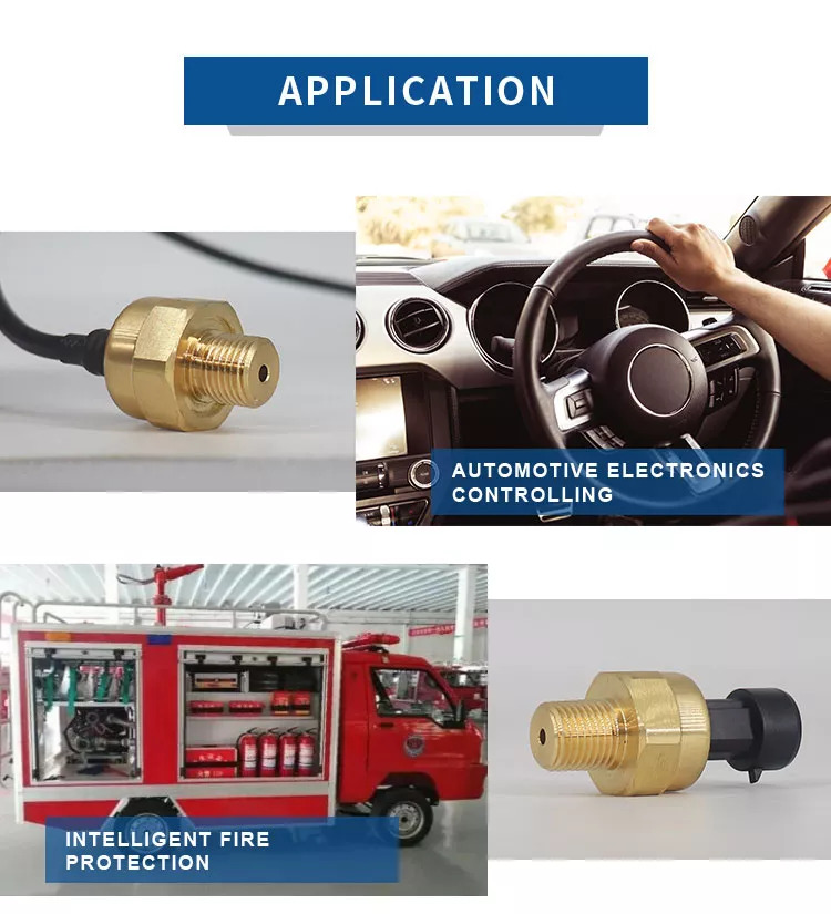0.5-4.5V G1/4 1/4NPT HVAC/Airの圧縮機のための真鍮圧力センサー