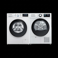 Lavadora-Secadora Apilable WH de 15 kg con Inversor, Carga Frontal, Gran Capacidad, Unidad Combinada de Lavado y Secado, Blanca