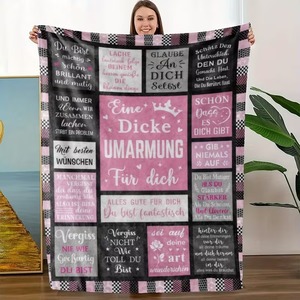 Custom Printed <b>Plush</b> Throw <b>Blanket</b> Rectangular Joyous Pattern Princess Style Anti-Pilling Machine Washable Four Seasons Use - Product Image 1