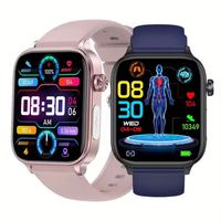 Reloj Inteligente ET570 2025 con Pantalla IPS de 1.96 Pulgadas, Resistente al Agua IP68, Correa de Silicona, Unisex, Sistema Operativo Android, Llamadas Bluetooth, Recordatorio de Sueño, Termómetro