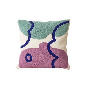 Funda de Cojín de Lana Colorida con Diseño Personalizado, Decoración Boho para Sala de Estar, Ecológica, Venta al Por Mayor OEM - Product Image 1