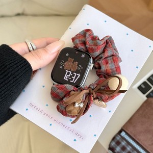 Correa Elástica de Tela Compatible con iWatch Serie 11, Correa de Bucle Individual para Apple <span class=keywords><strong>Watch</strong></span>, para Mujeres y Niñas, Estilo Kawaii, Casual - Product Image 2