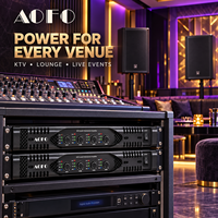 Amplificateur de puissance audio professionnel de classe D haute efficacité 4 x 1300 W, montage en rack 1U pour systèmes de sonorisation Line Array et DJ