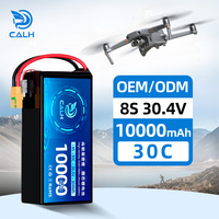 Baterai FPV Tegangan Tinggi Kustom CALH 8S 30.4V 10000mah Paket Baterai Lipo 30.4V 10ah 30c untuk Drone FPV 7 inci 10 inci UAV
