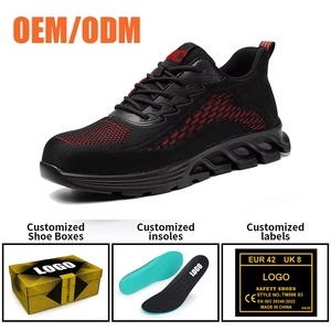 Calzado de Seguridad Deportivo Ligero con Forro de Malla para Hombre y Mujer, Puntera de Acero Anti-aplastamiento, Anti-pinchazos, Suela de <span class=keywords><strong>EVA</strong></span> Suave Antideslizante para Almacén - Product Image 4