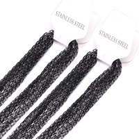Collier en câble, chaîne en acier inoxydable, fermoir à bascule, couleur or, argent, promotion cadeau, vente en gros, bijoux fantaisie