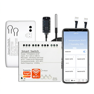 สวิตช์ควบคุมอุณหภูมิอัจฉริยะ TY-TDQ-1CH-12V-T Tuya APP Wi-Fi โมดูลรีเลย์ 1 ช่อง กันน้ำ สำหรับโรงแรม บ้าน และโรงรถ - Product Image 1