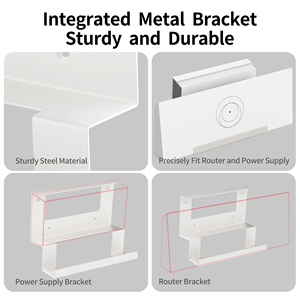 Warna putih Metal Mount Starlink Gen 3 Kit pasang dinding 2-in-1 dudukan logam - Product Image 2