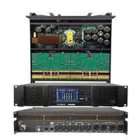 Amplificador de Potencia DSP de 4 Canales Clase TD FX10000Q de 1350W de Alta Potencia con Pantalla Táctil, Dante, AES, Filtro FIR, Disipador de Calor de Cobre