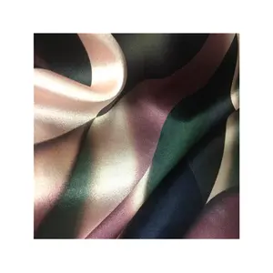 100%Mulberry Silk Satin fabric new printing pattern