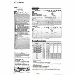 Cilindro compacto SMC Pneumatics piezas neumáticas de alta calidad - Product Image 1