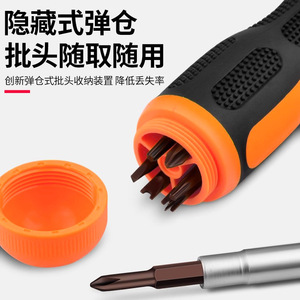 <b>Screwdriver</b> <b>Set</b> 8 In 1 Magnetic Phillips Flathead Industrial Grade Anti Slip Handle Insulated <b>Bits</b> - Product Image 2