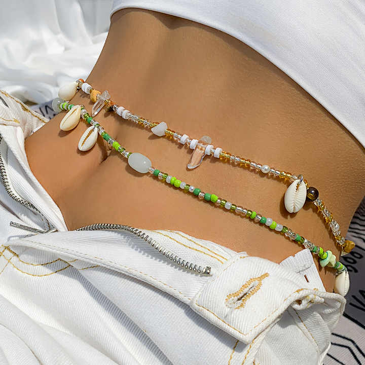 Tassel Skirt Asooll Crystal Body Chains Fashion Belly Hip Skirts
