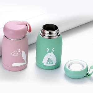Cute Modern 304 Stainless Steel Insulated Water Bottle with <b>Large</b> Belly Leak-Proof & Portable for Travel - Product Image 2