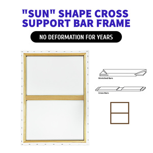 Lớn kéo dài vải cho bức tranh, 8 oz Ba primed 3/4 "hồ sơ bông vải trống, Khung vải cho sơn dầu & Acrylic - Product Image 5