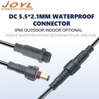 Connecteurs de câbles d'alimentation DC mâle/femelle JOYL IP66 en cuivre avec gaine en PVC 5,5x2,1 mm pour appareils électroménagers