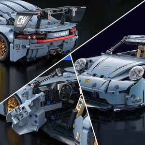 TOYLINX Sports Race Car Building Set <strong>Kit</strong> 1:14 Scale ABS Plastic Construction Toy Unisex Birthday Gift - Product Image 4