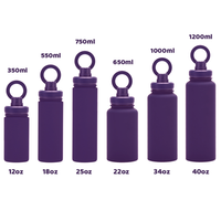 Botella de Acero Inoxidable SS304 Mate de Colores con Anillo Magnético para Teléfono, Tapa con Boquilla, Venta al por Mayor, Hue Etch, Lujosa, para Viajes, Gimnasio, Aire Libre, Termo, Vaso Térmico