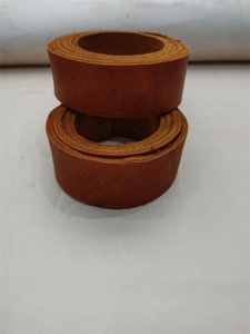 Sangle en cuir noir véritable, souple et résistante, en cuir plat, idéale pour la <span class=keywords><strong>réparation</strong></span> et le bricolage du cuir, rouleau de cuir - Product Image 2