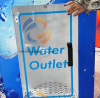 Distributeur d'eau glacée intelligent de 450 kg avec écran de 21,5 pouces et filtration RO à 5 étapes pour le marché mexicain