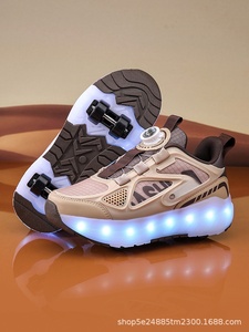 Zapatos <span class=keywords><strong>con</strong></span> <span class=keywords><strong>Ruedas</strong></span> para Niños, de Cuatro <span class=keywords><strong>Ruedas</strong></span>, <span class=keywords><strong>con</strong></span> Luces, Desmontables, para Niños y <span class=keywords><strong>Niñas</strong></span>, Estudiantes, <span class=keywords><strong>Zapatillas</strong></span> <span class=keywords><strong>con</strong></span> <span class=keywords><strong>Ruedas</strong></span> para Verano - Product Image 5