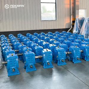 Right Angle <b>Worm</b> Drive Flange Mounted Speed Reducer Cast Iron Housing for Packaging Machinery - Product Image 2