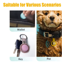 Localisateur de clés intelligent, traceur GPS Airtag, dispositif anti-perte BT, alarme de rappel, compatible avec Apple/Android pour retrouver chiens et animaux de compagnie