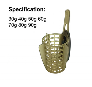 Lovita Distributeur d'appâts écologique et durable à ouverture par le haut, avec poids externe de 30g à 90g et trou carré - Product Image 5