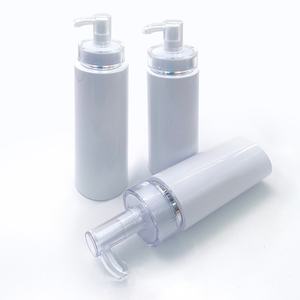 Nouveau produit, flacon pompe blanc de 100 ml, 150 ml, 200 ml, 250 ml, 300 ml, 350 ml, 400 ml, 500 ml avec bouchon à ligne dorée ou argentée - Product Image 5