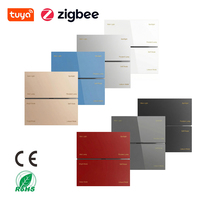 Interrupteur mural intelligent pour maison connectée, 8 boutons, 4 gangs, contrôle via l'application Tuya Smart Life, Zigbee, pour hôtels au Royaume-Uni, M9-8