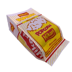 Bolsas de Papel <span class=keywords><strong>para</strong></span> <span class=keywords><strong>Palomitas</strong></span> de Maíz Aptas <span class=keywords><strong>para</strong></span> <span class=keywords><strong>Microondas</strong></span>, Bolsas de Embalaje Desechables con Película Antigrasa Personalizadas - Product Image 3