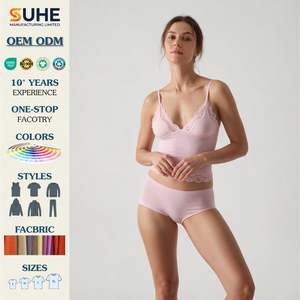 SUHE - Calzones Deportivos de Cintura Alta para Mujer, Transpirables, de Punto, Sin Costuras, 82% Nailon, 18% Elastano - Product Image 2