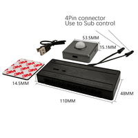 Sous-commande rechargeable sans fil 12V 24V Détecteur de mouvement humain à infrarouge Interrupteur à lumière LED Capteur de mouvement intelligent du corps