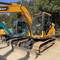 Excavator Crawler Hidrolik Model Baru SANY SY75c sy60C PRO SY35U sy55u sy75c Warna Kuning Hitam Tipe Track