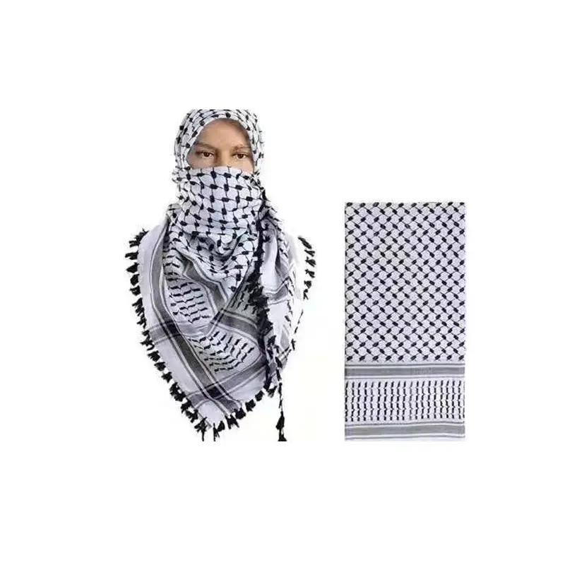 Nieuwkomers Modeontwerp 125*125Cm Vierkante Arabische Herenhoofddoek Met Polyester Materiaal