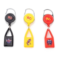 Porte-Clés Rétractable Premium Personnalisé avec Logo pour Briquet, Attache et Clip, Accessoires Fumeurs