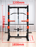 TOPTOSN Accueil Body Building Câble Crossover Multifonctionnel Power Cage Squat Rack Avec Haltérophilie Formation Gym Smith Machine