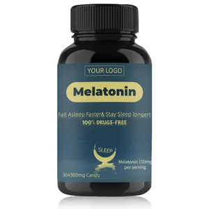 TOP OEM Manufacturer Sleep Aid Tablets Vegan Food Supplement Stress Relief Sleeping Pills Vitamin B6 Melatonin